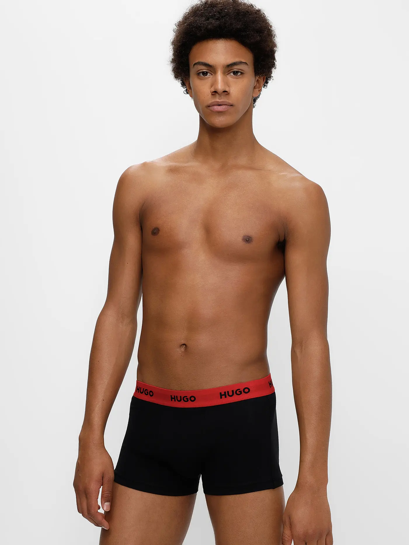 HUGO | Pants 3er Pkg schwarz grau weiß | schwarz